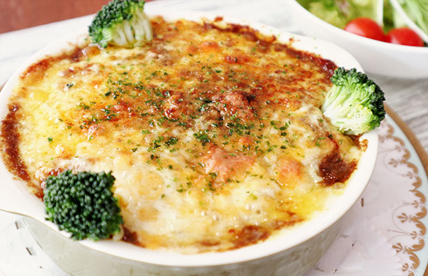 キーマカレーグラタン